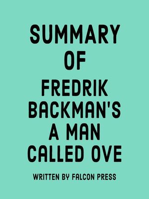 cover image of Summary of Fredrik Backman's a Man Called Ove